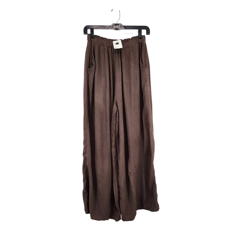 Cachaca Vintage Women's Crinkle Casual Wide Leg Palazzo Pants